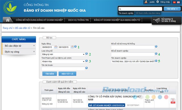 Bố cáo điện tử