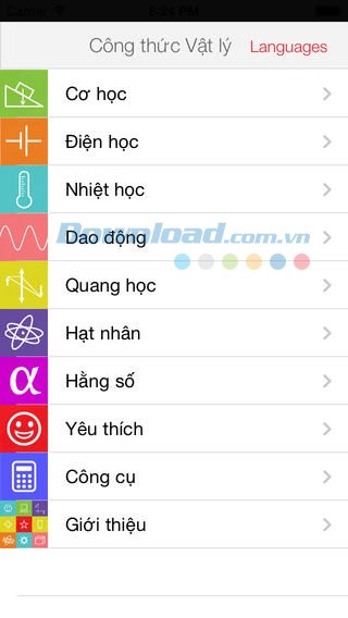 Công thức Lý Free cho iOS