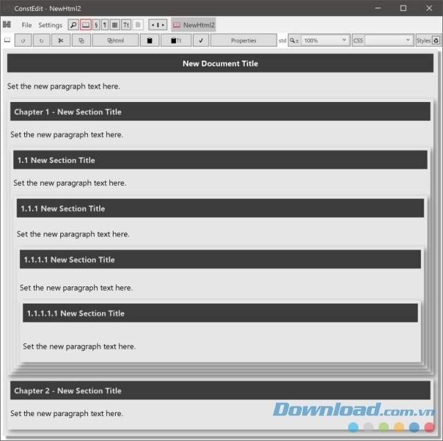 ConstEdit mang đến nhiều tính năng soạn thảo văn bản tuyệt vời