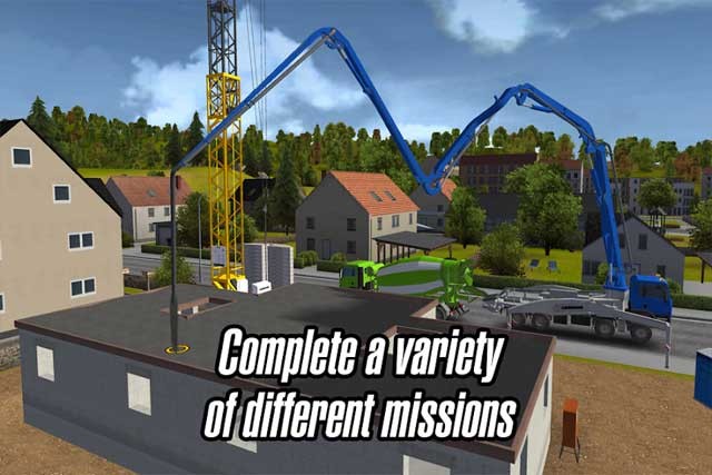 Hoàn thành vô số nhiệm vụ xây dựng đa dạng trong Construction Simulator 2014 Android
