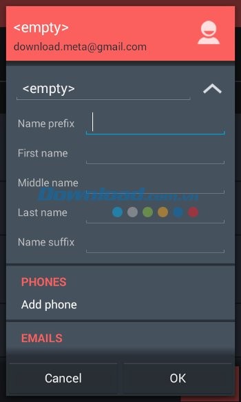 Thêm thông tin vào liên lạc dễ dàng với Contacts Optimizer cho Android