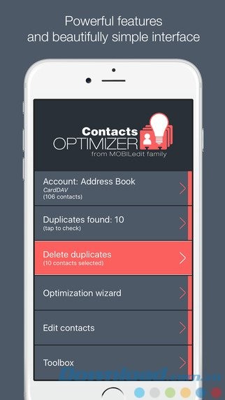 Xóa số liên lạc trùng lặp