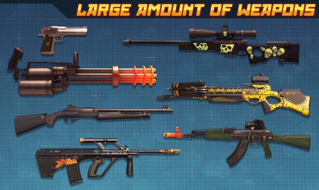 Rất nhiều vũ khí để người chơi lựa chọn