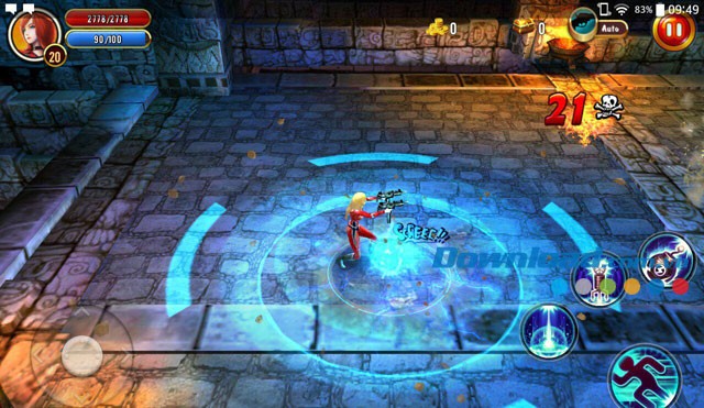 Giao diện chiến đấu trong game Contra Online