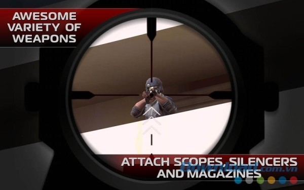 Contract Killer 2 cho Mac cung cấp đa dạng vũ khí chiến đấu
