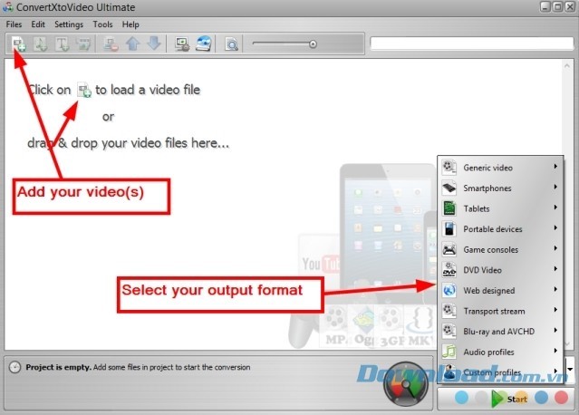 Hỗ trợ mọi định dạng video phổ biến nhất hiện nay