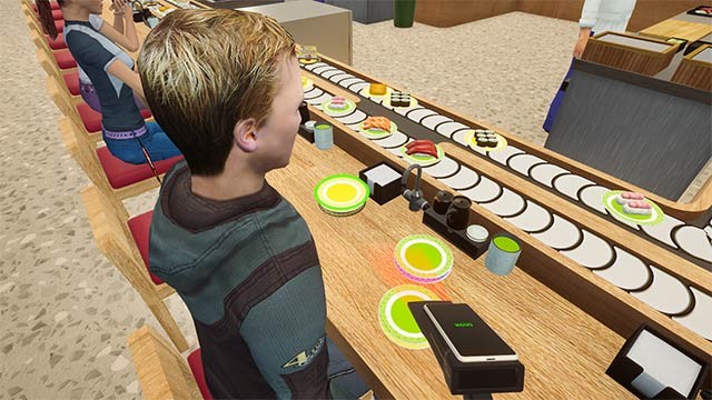 Phục vụ khách hàng chu đáo để có trải nghiệm tuyệt vời trong Conveyor Belt Sushi Sim