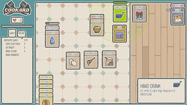 Cookard là trò chơi nấu ăn độc đáo theo phong cách chiến thuật thẻ bài