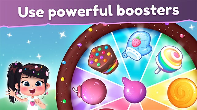 Tận dụng bổ trợ để vượt qua những level khó trong Cookie Blast Fever