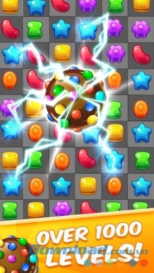 Cookie Crush Match 3 cho Android có hơn 1000 cấp độ