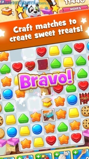 Nối các viên kẹo cùng màu, cùng loại thằng hàng