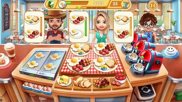 Cooking City cho Android là trò chơi nấu ăn và quản lý thời gian vui nhộn