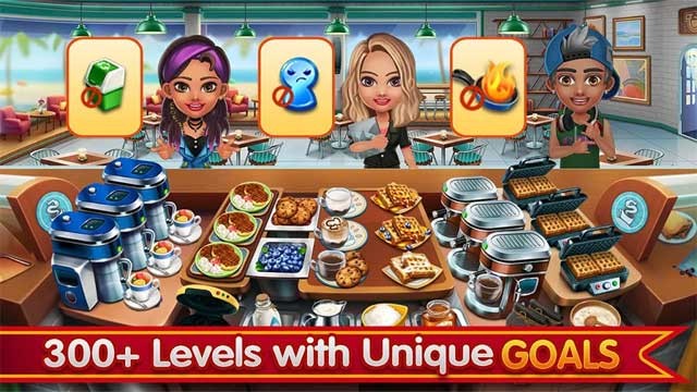 Game Cooking City có hơn 300 level với những mục tiêu khác nhau