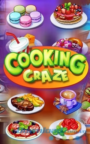 Giao diện chính của Cooking Craze cho Android