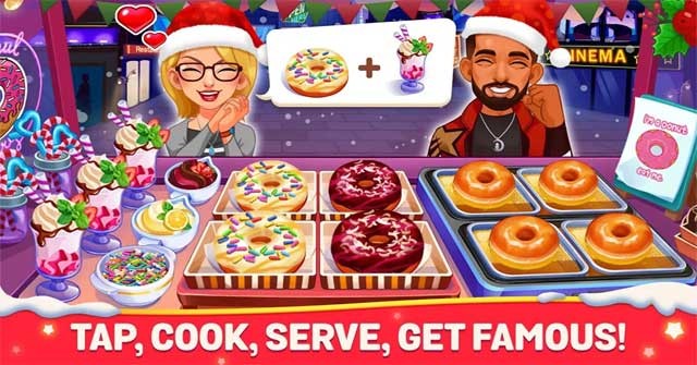 Nấu những món ăn đặc trưng của mùa Noel trong game Cooking Dream cho Android