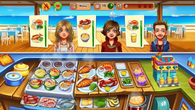Quản lý nhà hàng của bạn và phục vụ các món ăn ngon trong game Cooking Fest