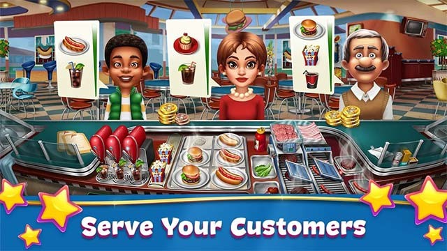Phục vụ những thực khách khó tính và đói bụng trong game Cooking Fever