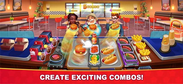 Tạo những combo thú vị trong game nấu ăn Cooking Hot