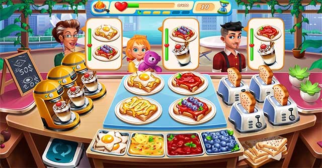Cooking Marina for Android là game quản lý nhà hàng mới đặc sắc