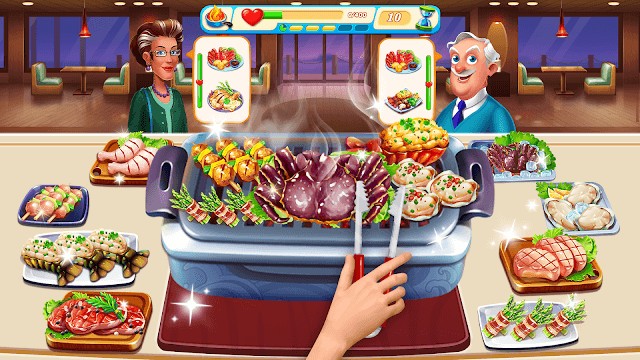 Bạn trở thành đầu bếp tài ba, bậc thầy ẩm thực trong game Cooking Playtime: Tasty Street