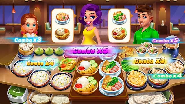 Thể hiện tài nấu nướng của bạn và đáp ứng nhu cầu của khách hàng trong game Cooking Sizzle: Master Chef