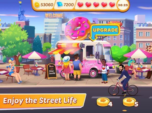 Tận hưởng cuộc sống đường phố khi làm việc trên các xe tải bán đồ ăn trong game Cooking Speedy: MASTER CHEF