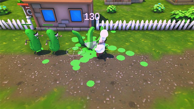 Cook'n'Slash là game vui phong cách chặt chém rau củ để giải cứu thị trấn