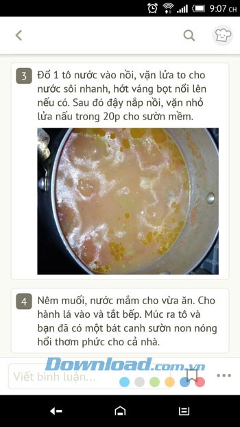 Xem quy trình chế biến trên Cookpad