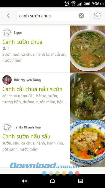 Cookpad gồm rất nhiều món ăn