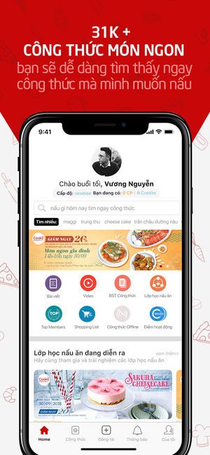 Ứng dụng Cooky trên iPhone