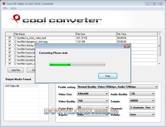 Cool All Video to AVI DIVX Converter