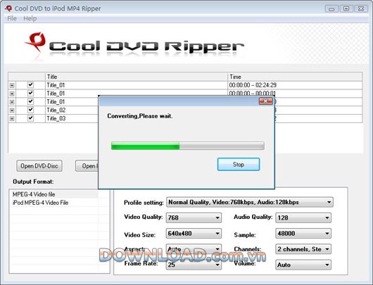 Cool DVD to iPod MP4 Ripper