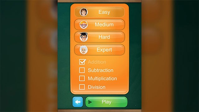 Chọn cấp độ phù hợp với từng đối tượng