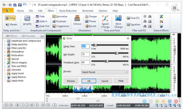 Hỗ trợ cắt nhạc MP3
