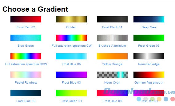 Bảng màu phong phú