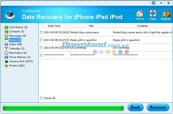 Coolmuster Data Recovery for iPhone iPad iPod