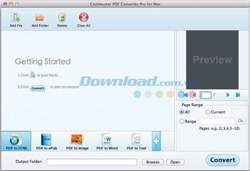 Coolmuster PDF Converter Pro for Mac