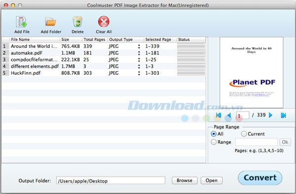 Coolmuster PDF Image Extractor for Mac