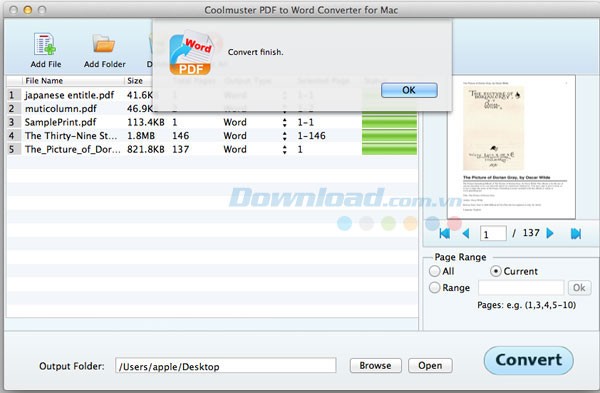 Coolmuster PDF to Word Converter for Mac