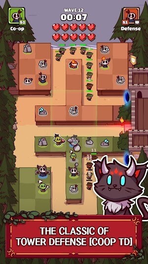 Coop TD mang đến lối chơi thủ thành cổ điển kết hợp với lối chơi hợp tác