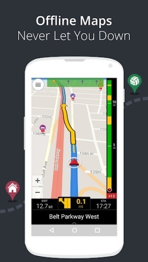 CoPilot có nhiều bản đồ ngoại tuyến tiện ích