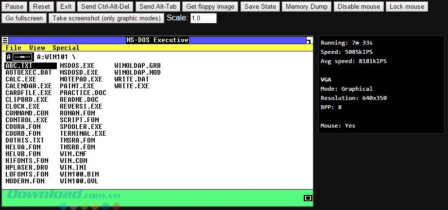 Giả lập Windows 1.01