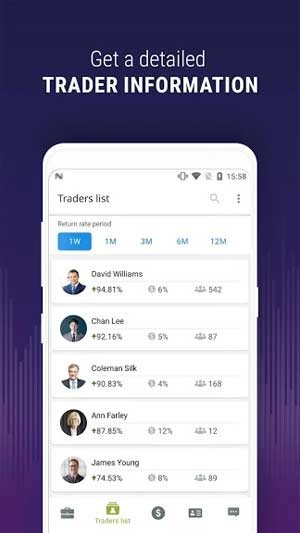 App cung cấp thông tin giao dịch chi tiết