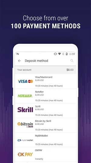 Lựa chọn từ hơn 100 hệ thống thanh toán đa dạng