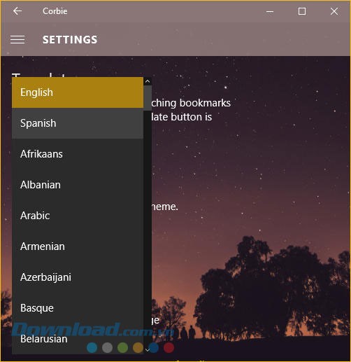 Dịch website trong ứng dụng