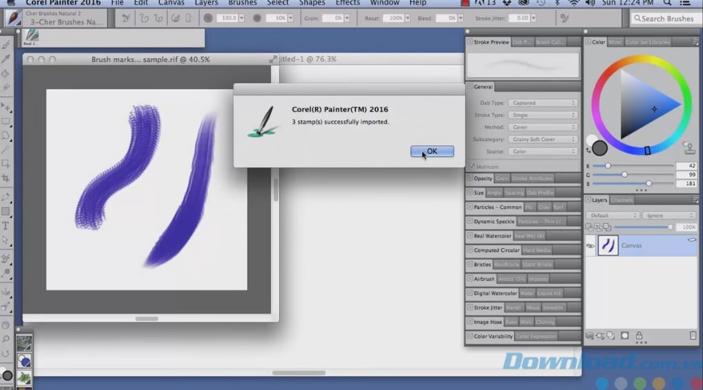 Nhập brush từ Photoshop