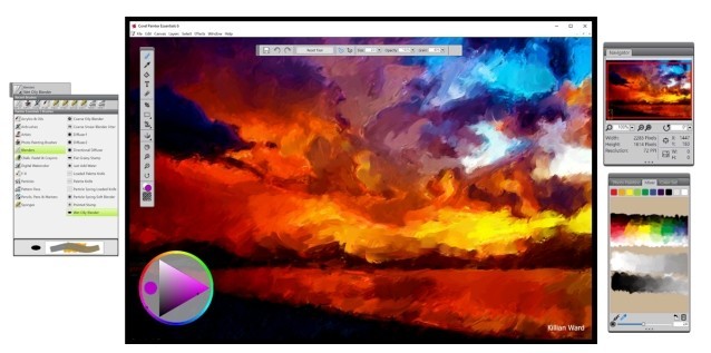 Giao diện Corel Painter Essentials