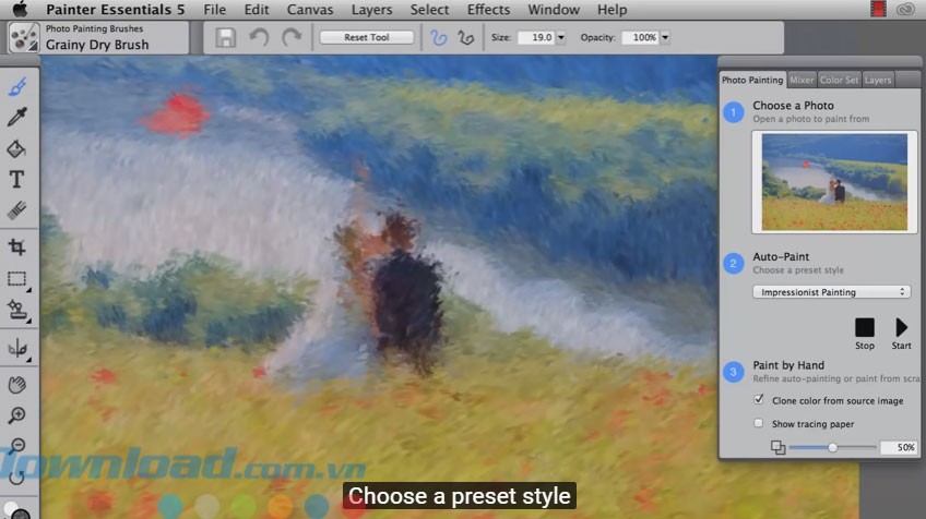 Biến hình ảnh thành tranh vẽ