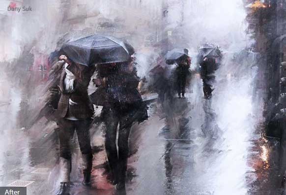 Ảnh sau khi dùng Corel Painter