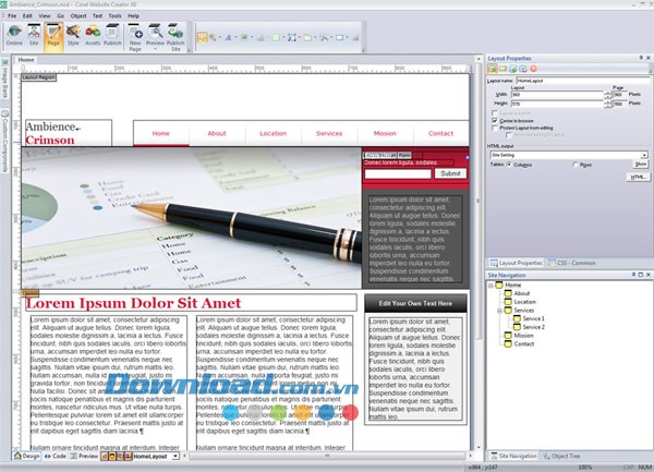 Corel Website Creator